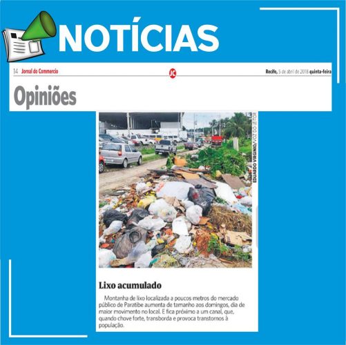 Lixo acumulado em Paulista