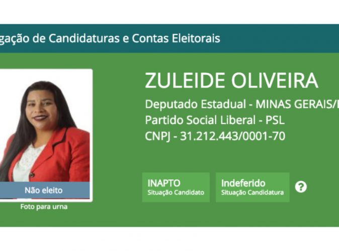 ESCLARECIMENTO: Candidata laranja do PSL confirma desvio de dinheiro em eleições, diz jornal