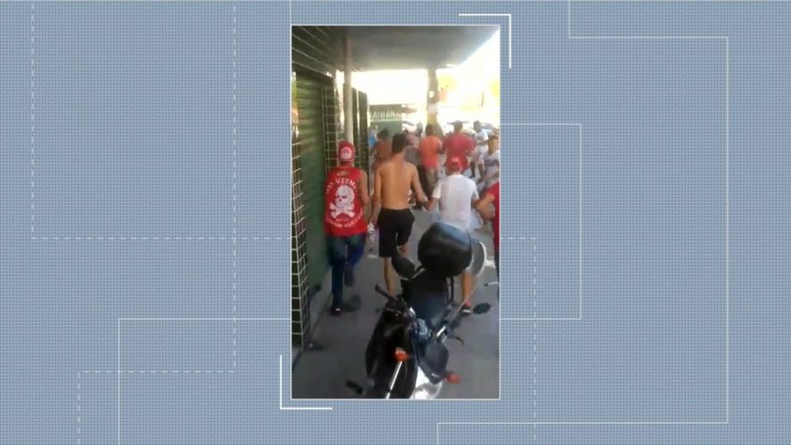 Vídeos mostram pancadaria e briga com pedradas entre torcedores após jogo em Paulista