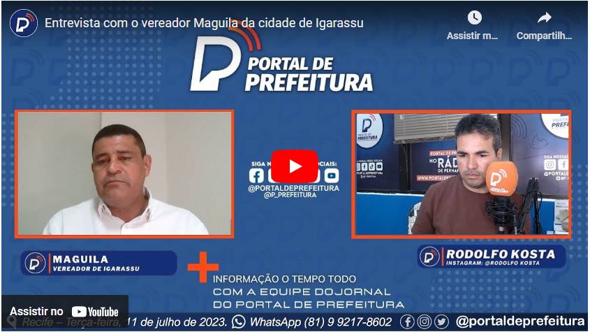 VÍDEO: VEREADOR MAGUILA DE IGARASSU comemora aprovação de lei que REDUZ em 30% a taxa da ILUMINAÇÃO PÚBLICA de todos os consumidores da cidade