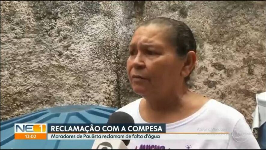 Moradores de Paulista dizem que ficaram sem água após obra da Compesa; VEJA VÍDEO