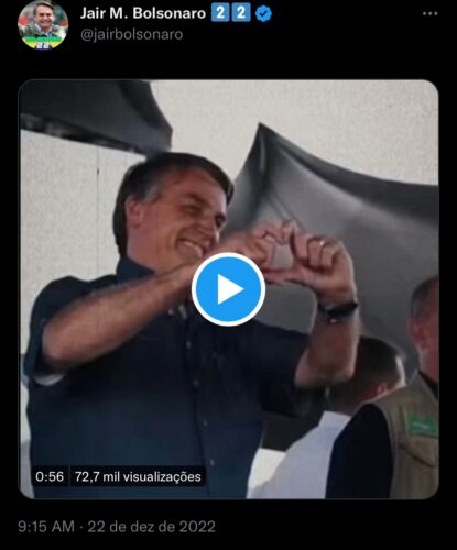 AGORA: Presidente Bolsonaro posta vídeo emocionante em suas redes com momentos marcantes do seu Governo; VEJA